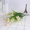 2 Bundles Artificial Outdoor Flowers Fake Flowers Green Shrubs Garden Porch