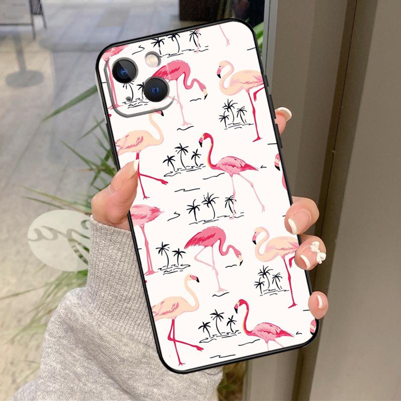 Flamingo Bird Case For iPhone 17 Pro Max 16 15 13 12 11 14 Pro Max Plus 13 12 Mini 16e 17 Air Back Cover