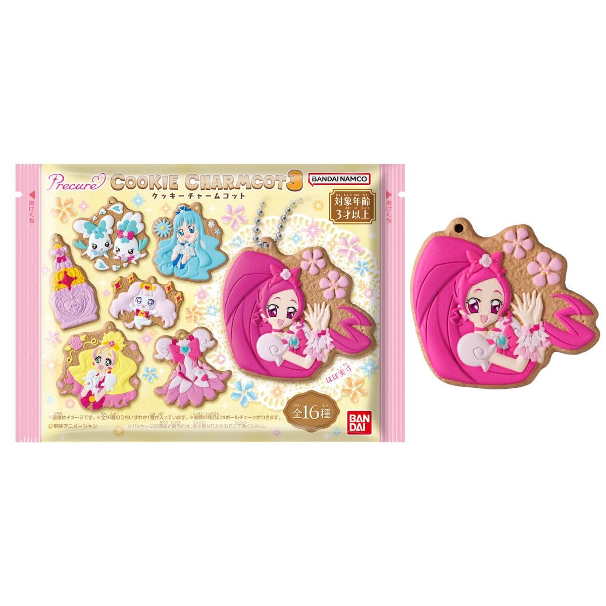 Bandai PreCure Cookie Charmcot 3 Коробка из 14 штук (Конфеты-игрушки)