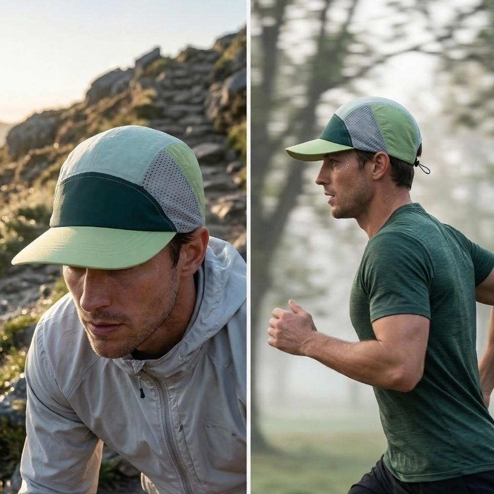 Modische ultraleichte schnelltrocknende Netz-Kappe verstellbare atmungsaktive Baseballkappe Sonnenschutz weiches Oberteil Sport-Sonnenhut Radfahren