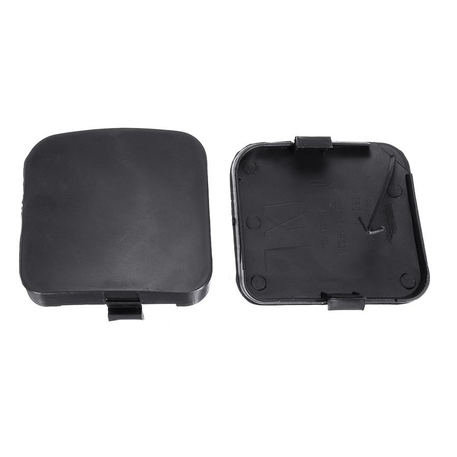 2x Car Front Bumper Tow Hook Eye Cover Cap Black for Toyota RAV4 2009-2012 LH RH