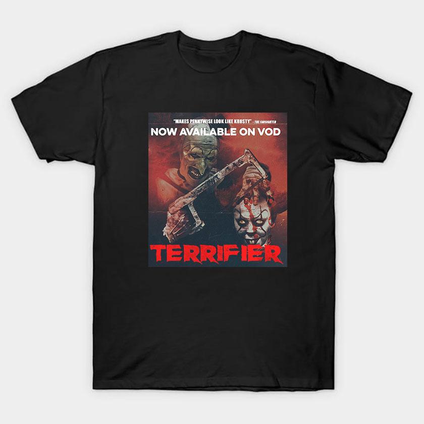 More Then Awesome Terrifier Movie Horror Art The Clown scary film For Halloween gift clothing cotton printed TShirt plus size