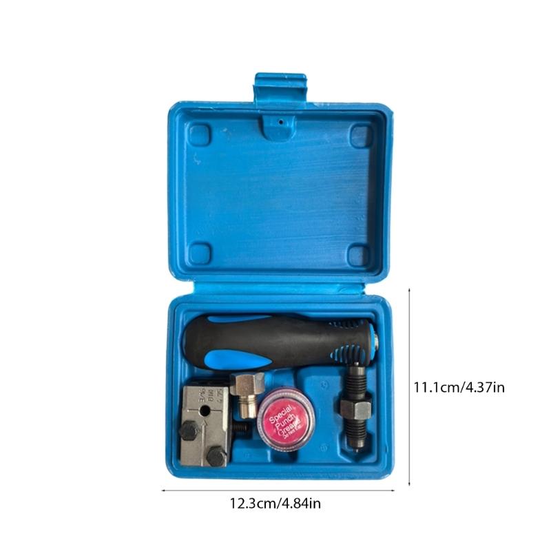 Automobil Bremsleitungen Werkzeugsatz 3/16in 4,75mm Manuelles Rohrbördelwerkzeug Auto Bremsleitung Bördelgerät Doppelbördelwerkzeug