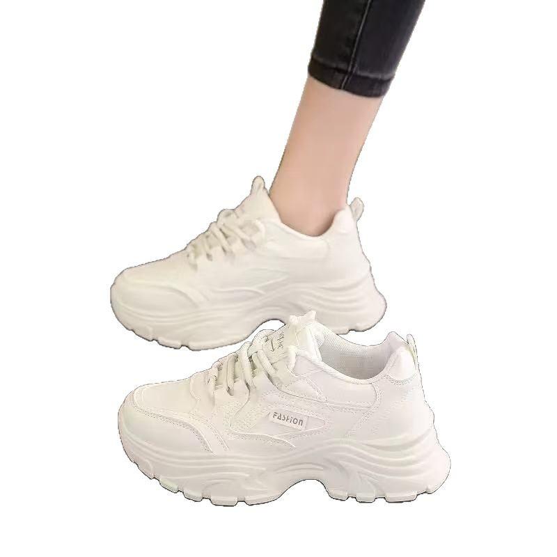 2025 new spring and autumn dirt-resistant dad shoes, light running shoes, soft-soled shock-absorbing sports shoes, women's fashion spring and summer m