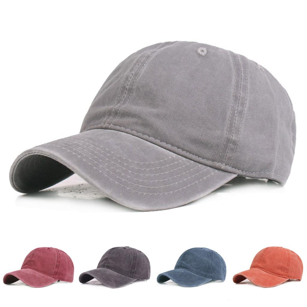 Unisex Baseball Caps Washing Baseball Cap Adjustable Hats Sports Baseball Cap Men Women Travel Caps