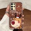For Samsung Galaxy S25 Edge S24 S23 S22 S21 S20 FE Plus Ultra 5G Christmas Santa Claus Elk Gift Girl Shockproof Phone Case Cover