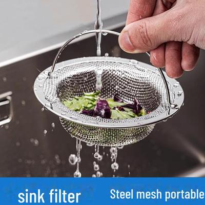 Universal-Müll- und Gemüsefilter aus Edelstahl für Küchenspülen