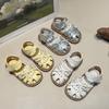 Girls' Bowknot Baby Shoes Summer New Style Toddler Children's Closed-Toe Sandals Girls' Princess Soft Sole Shoes