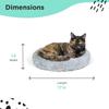Faux Fur Cat Bed Self Warming Cozy Donut Shape Supportive Design Better Sleep Snuggle and Relaxation