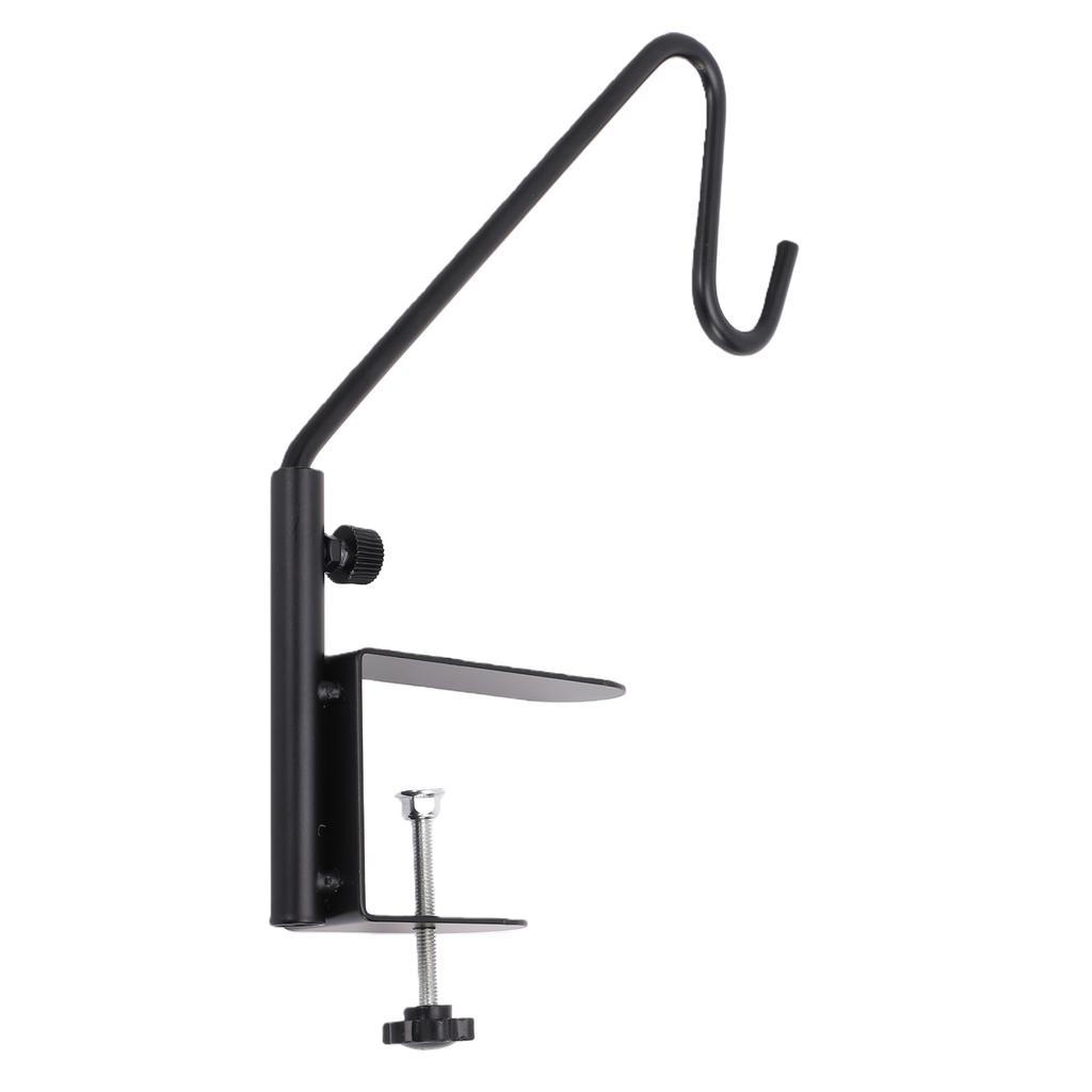 11 Inch Deck Railing Hook Heavy Duty Steel Deck Bird Feeder Hanger with 360 Degree Swivel Arm