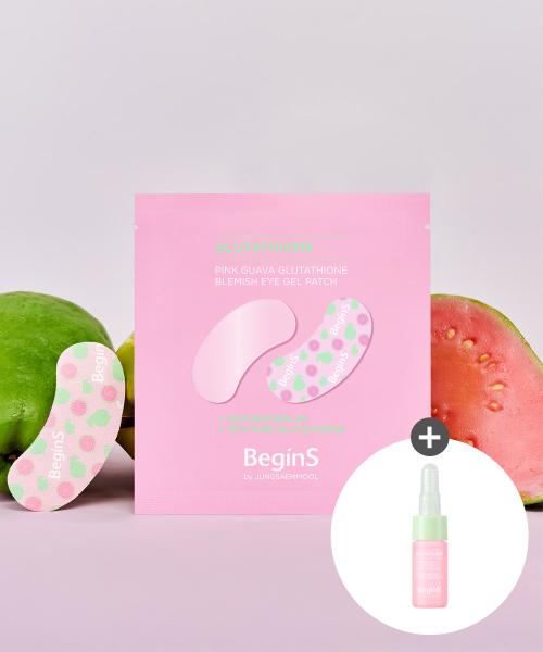 Begins by Jung Saem Mool Pink Guava Glutathione Dark Spot Eye Patch Glutathione Dark Spot Eye Patch (2ea*6sheets)