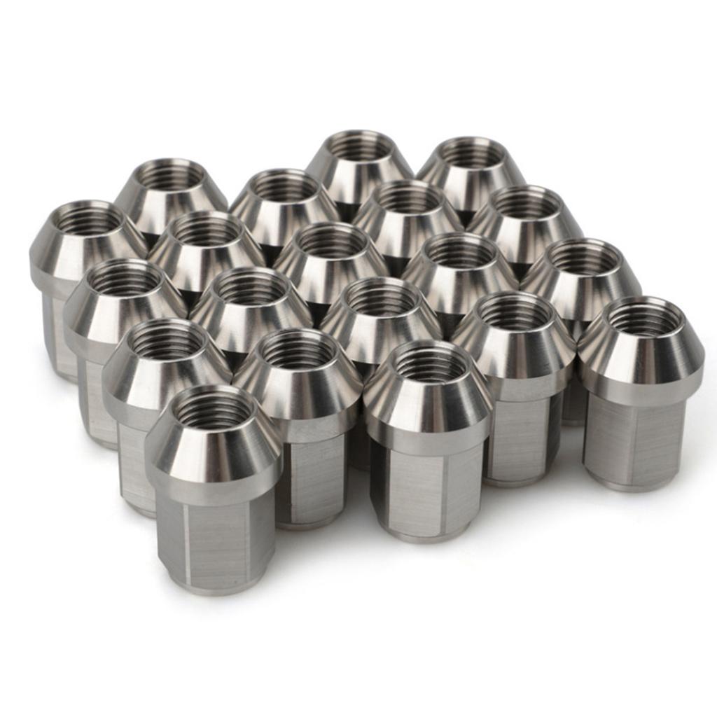 20 PCS Universal Stainless Steel Lug Wheel Nuts Hex 19mm Length 35mm M12*1.5 Car Engine Replacement Parts Auto Accessories