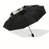 1 Stück Löwenkopf Kunstwerk Regenschirm - 8 Speichen Automatisches Öffnen/Schließen, Modischer Kompakter Regenschirm für Outdoor-Abenteuer yy250813189