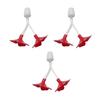 3Pieces Outdoor Hummingbird Feeder Set Flower Feeder Outlet Waterer for Wildbird Obseravatino and Nature Enthusiasts