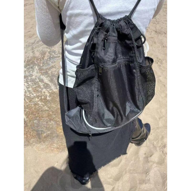 Multifunktionaler Rucksack, Freizeitrucksack, Modischer Kordelzugbeutel mit großem Fassungsvermögen, Schultasche