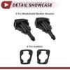 2pcs Windshield Washer Nozzle for Chevrolet Silverado 1500 2014-2019 for Chevrolet Suburban 2015-2020 Front Windshield Spray Nozzles Wiper Spray