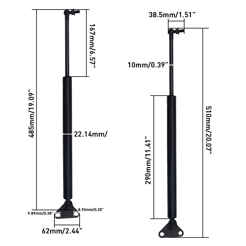 2 Stück für 2007-2021 Toyota Land Cruiser 200 Serie/Lexus LX570 (J200) Hinten Heckklappe Trunk Boot Gas Streben Lift Unterstützt Stoßdämpfer