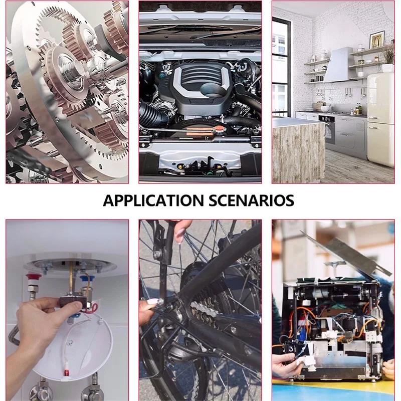 5-12mm Folding Socket Wrench Set Aluminum Alloy Handle Multifunction Household Portable 6 In 1 Hand Tools Combination Metric