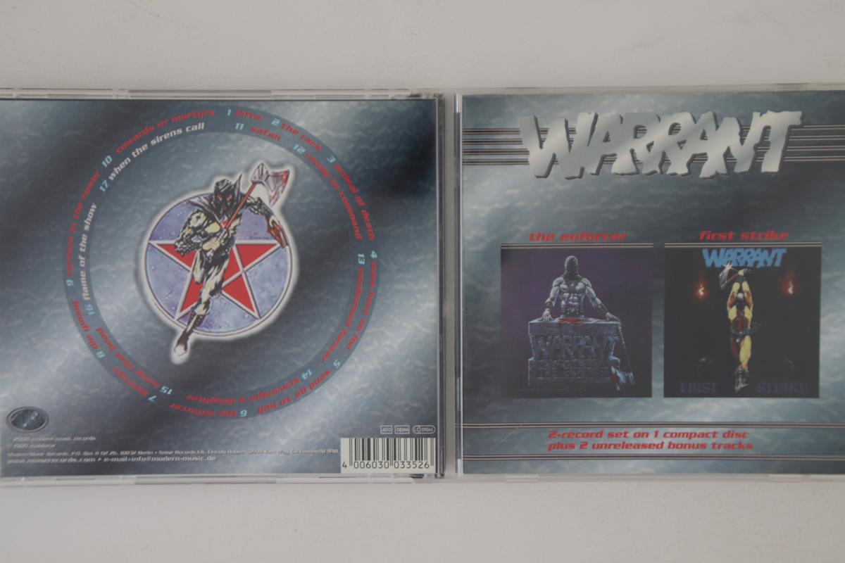 

CD WARRANT - Enforcer / First Strike N03352 NOISE 2000 Germany Metal Used