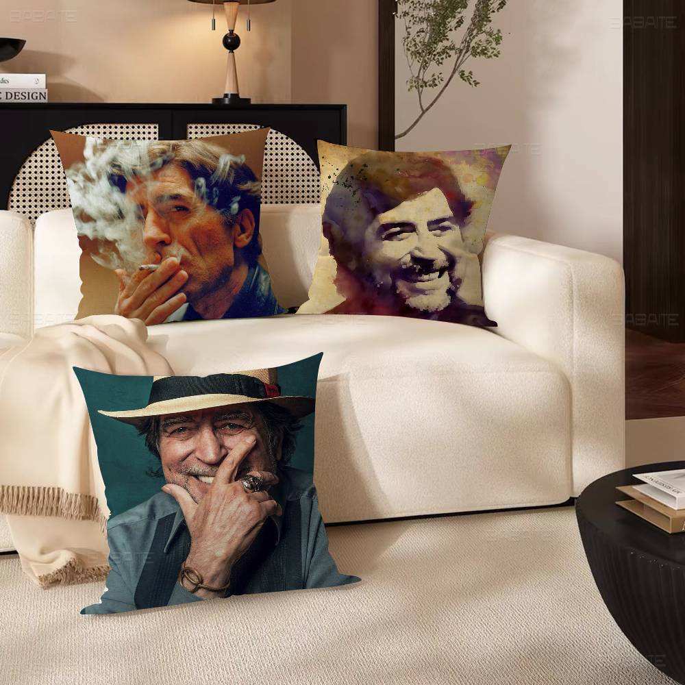 Spanish Musician Joaquin Sabina Office Cushion Pillowcase Car Cushion Cover45X45Cm Lumbar Pillowcase Sofa Pillowcover