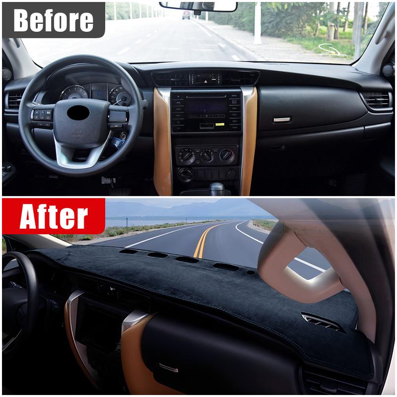 For Toyota Fortuner AN150 AN160 2015-2018      2024 Car Dashboard Cover Trument Panel Non-slip Pad Mat