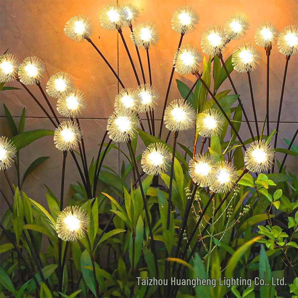 Solar Fiber Optic Butterfly Flower Colorful Garden Lamp - Outdoor Courtyard Decorative Landscape Lighting