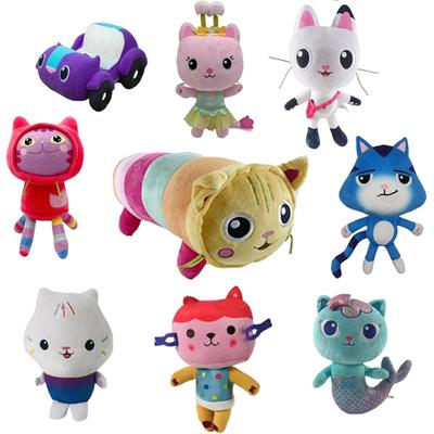 Gaby Doll House Plush Toy Mercat Cartoon Stuffed Animal Smile Cat Car Cat Hug Gaby Girl Doll Children's Birthday Gift