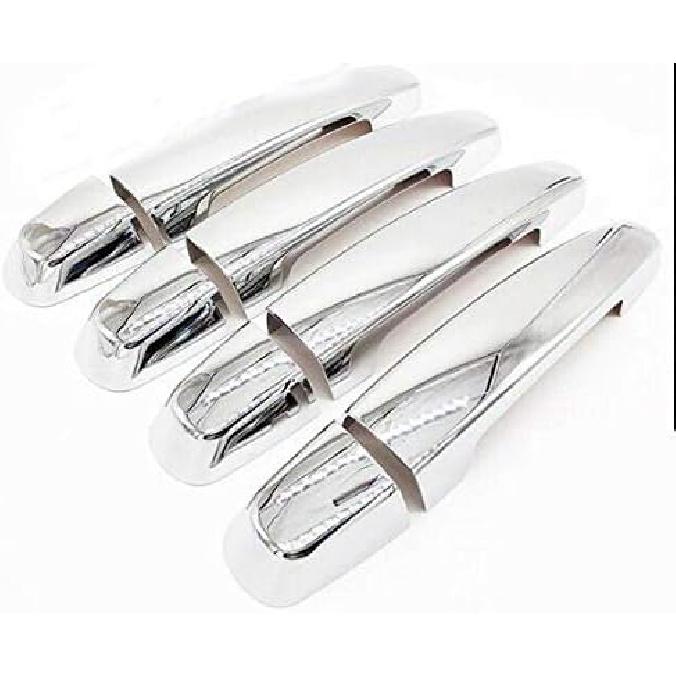 

Хромированные накладки на ручки дверей (4 шт.), совместимые с Chevy Impala 2014-2019 (с умным отверстием для ключа) without Smart Key Hole