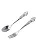 2pcs/set Spoon Charm Coffee Creative Embossed Fruit