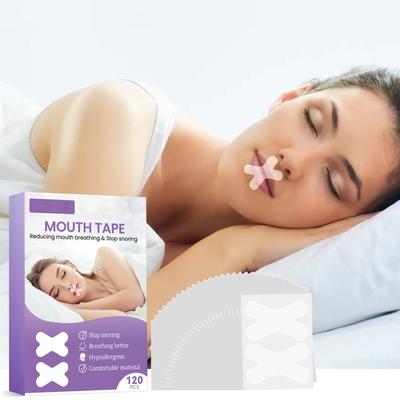 Schlaf-Pflaster, -Schnarch-Schlaf-Pflaster, Tiefschlaf-Pflaster für Erwachsene zur Korrektur der Mundöffnung, Geeignet für Männer und Frauen, 120 Stück/Box