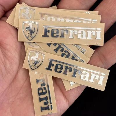 Fashion 3D Ferrari LOGO Car Metal Creative Stickers Waterproof Dirt-proof Sticker For Ferrari 458 488 599 612 FF F12 Accessories JW4