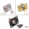 Guitar Input Output Jack Socket Plate Rectangular 1/4 Inch (6.35mm) with Mounting Screws for Electric Guitar Bass Parts