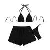 Women's  Split Bikini Swimsuit Sports Swimsuit Three-piece Set