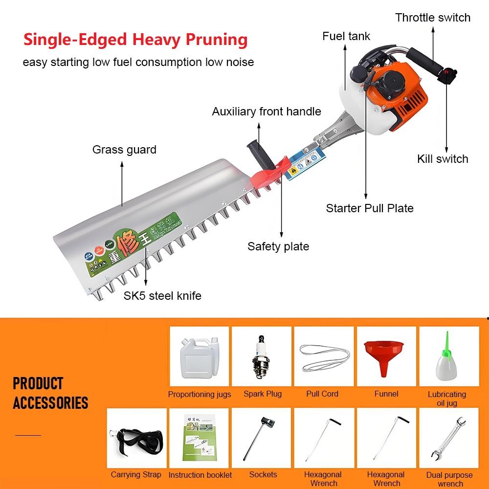 Petrol Hedge Trimmer 2-stroke Single/Double Bladed Lightweight Hedge Trimmers Tea Tree Pruners Trimmers Tea Pruning Shears