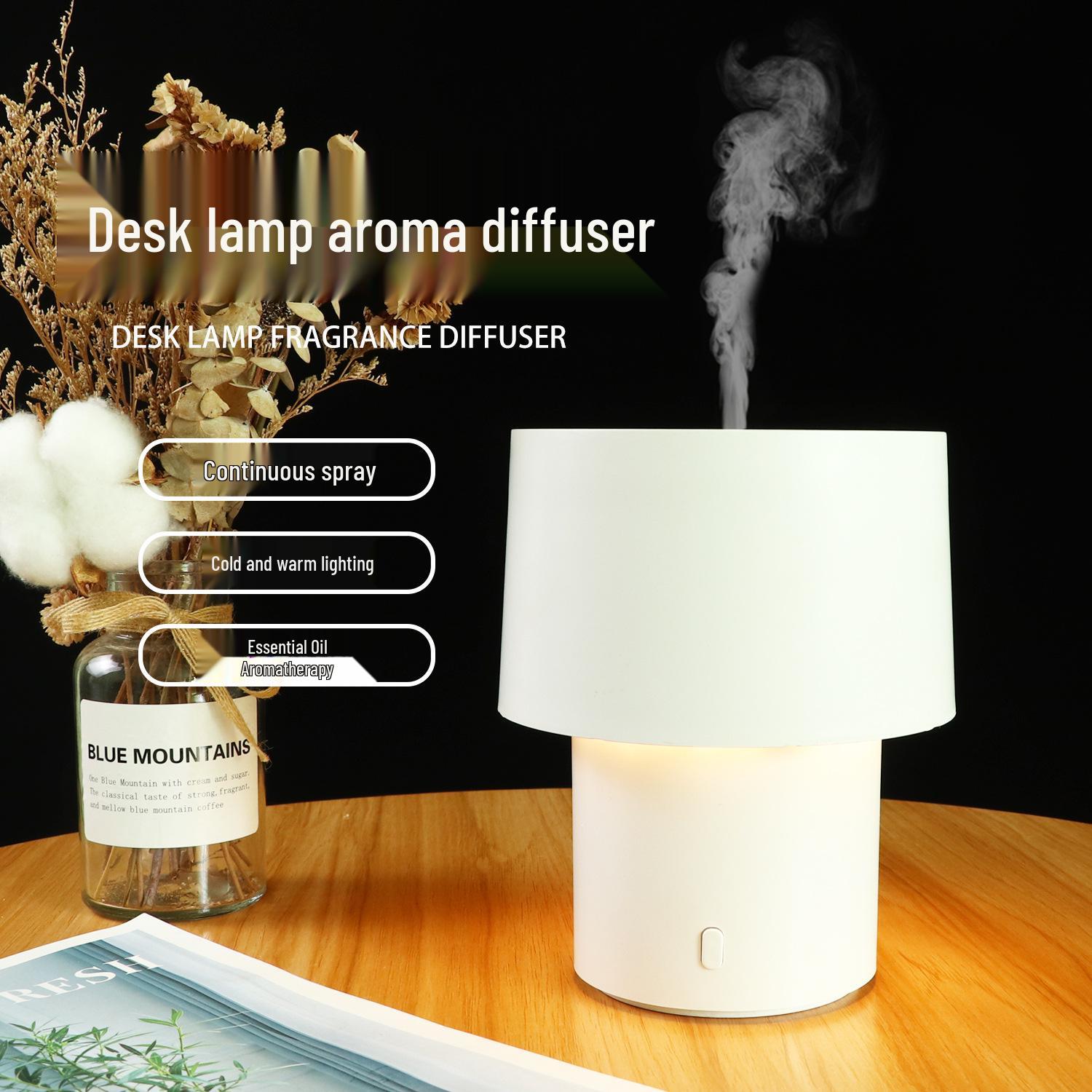 Mushroom Lamp Humidifier: Portable Mini Essential Oil Diffuser with Desk Lamp for Aromatherapy USB