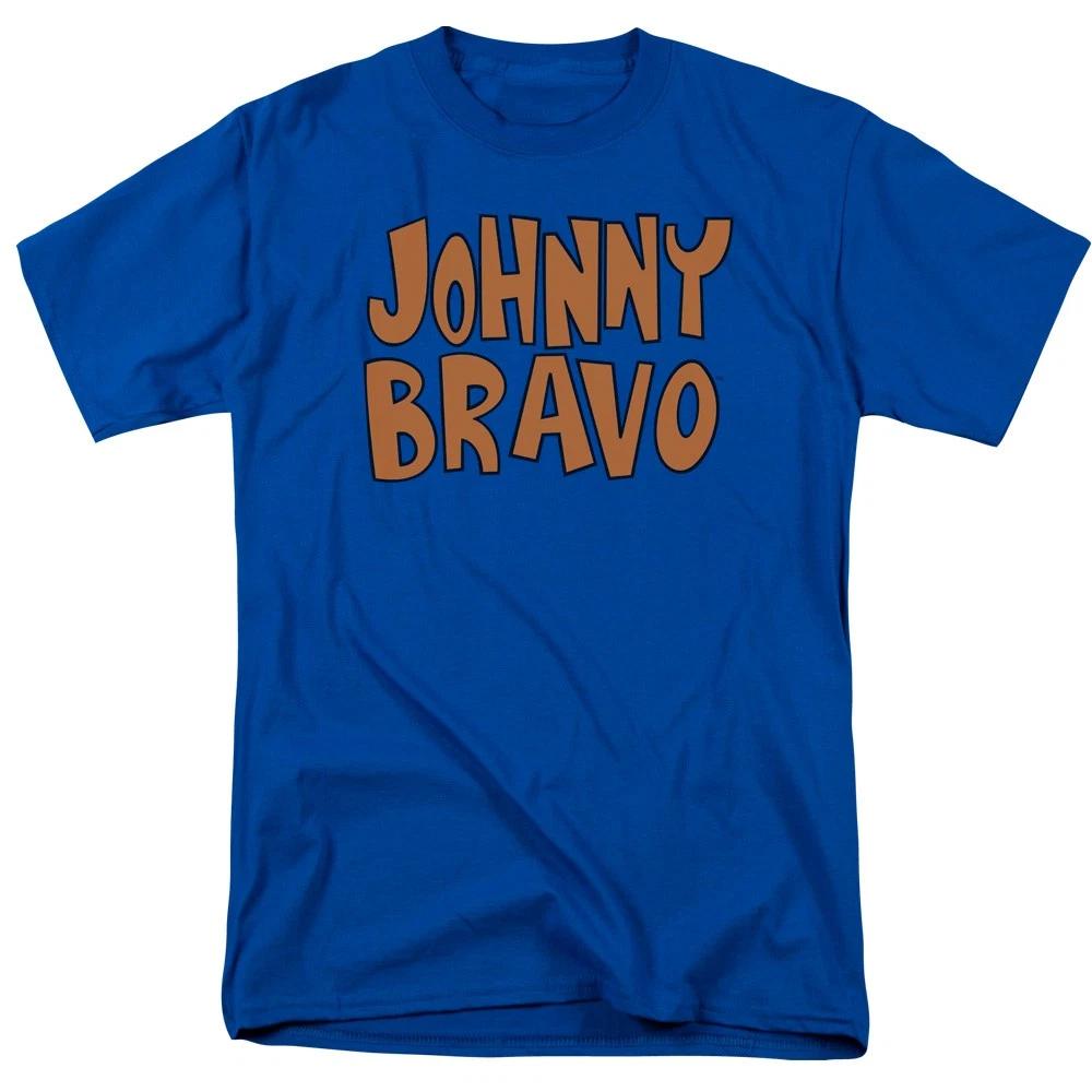 Johnny Bravo - Jb Logo - Unisex Short Sleeve Children s T-shirt - Blue 130
