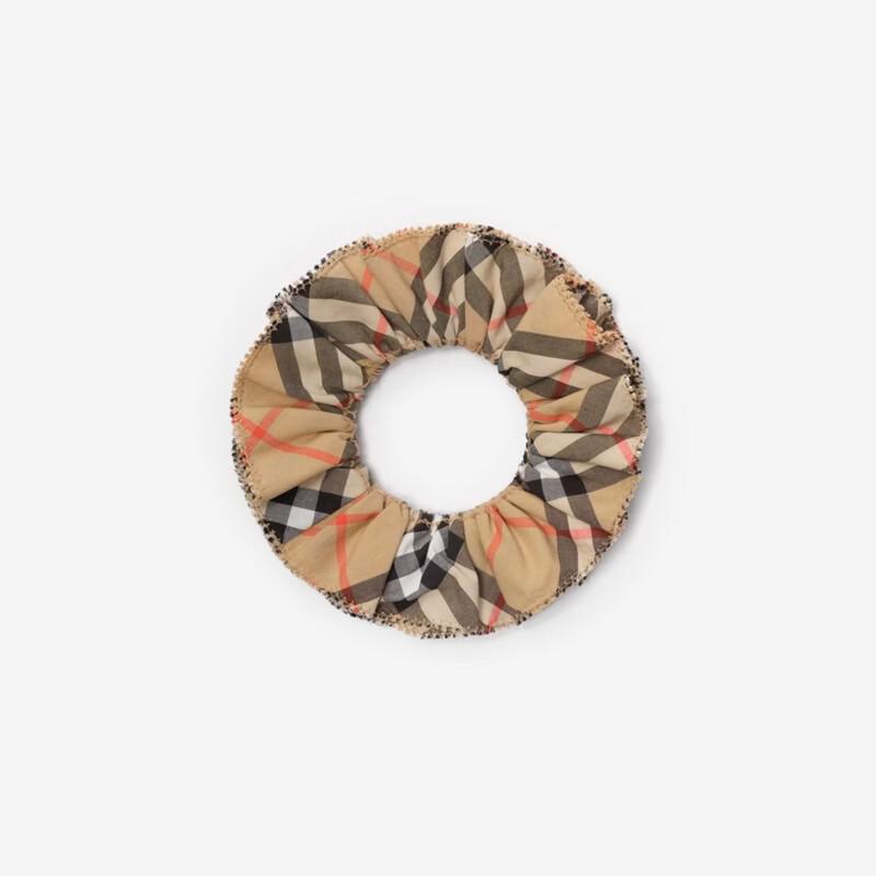 Burberry Kids' Plaid Cotton Hair Tie