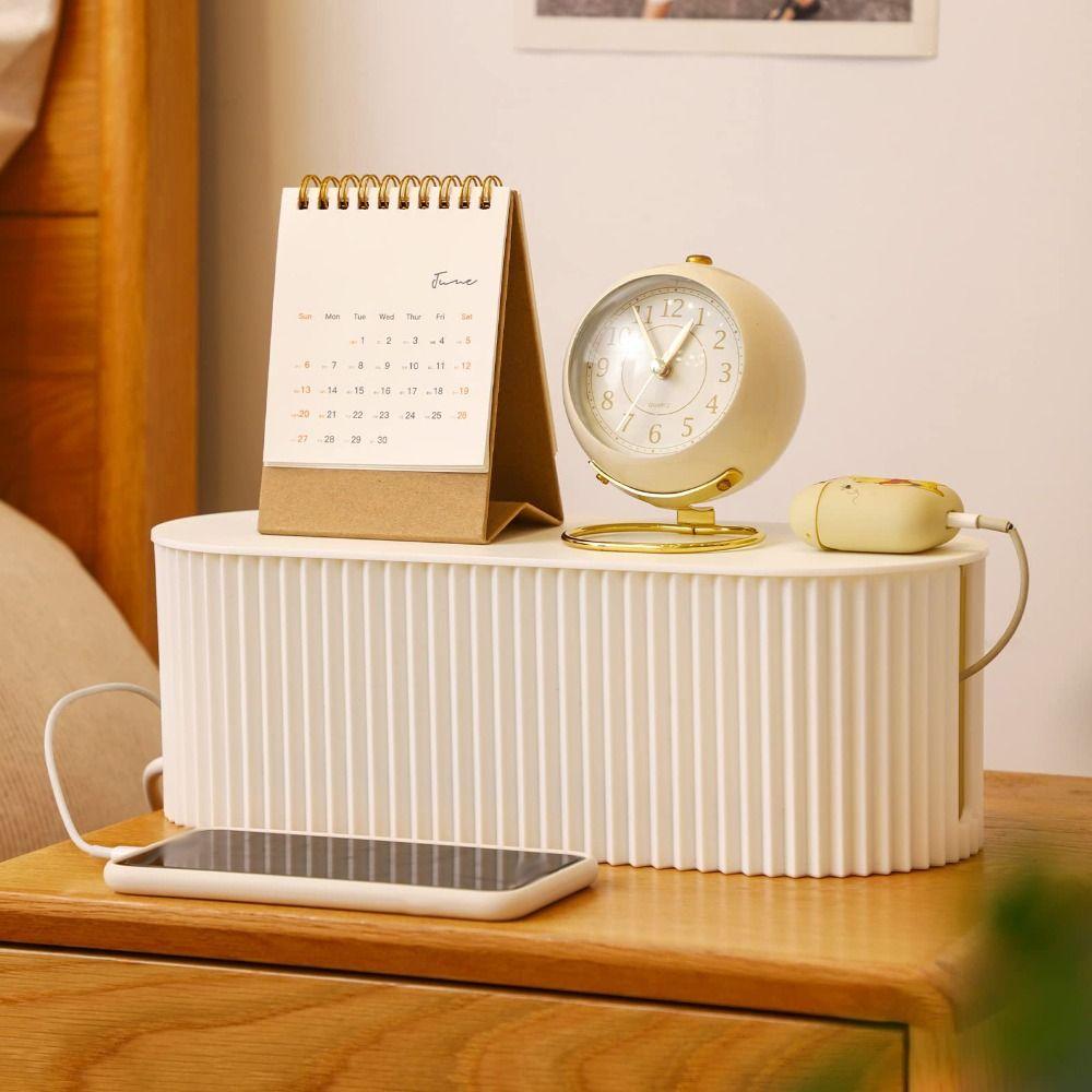 Portable Power Line Storage Case Dustproof Wire Storage Box Charger Wire Management