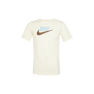 Sportswear Logo Casual Short Sleeve T-Shirt Kids Tops Beige AR5252-113