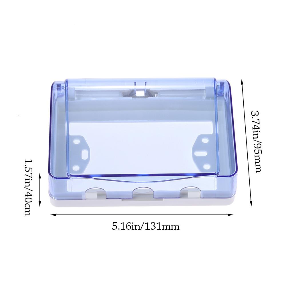 Wall-mounted Switch Protective Cover Plastic Self-Adhesive Protection Socket 118 Type Splash-Proof Box Wall