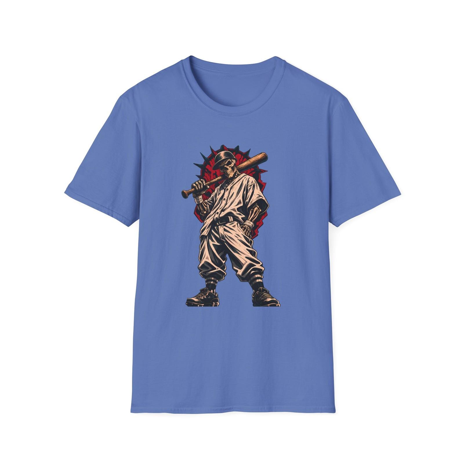 

Unisex Softstyle T-Shirt Skeleton Baseball Sports Athlete Humor Fantasy 5XL різнокольоровий