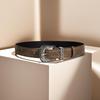 Retro European-American Style Brown Textured Pin Buckle Leather Belt for Women