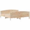 Vidaxl Bed Frame Without Mattress, 200X200 Cm, Solid Pine Wood