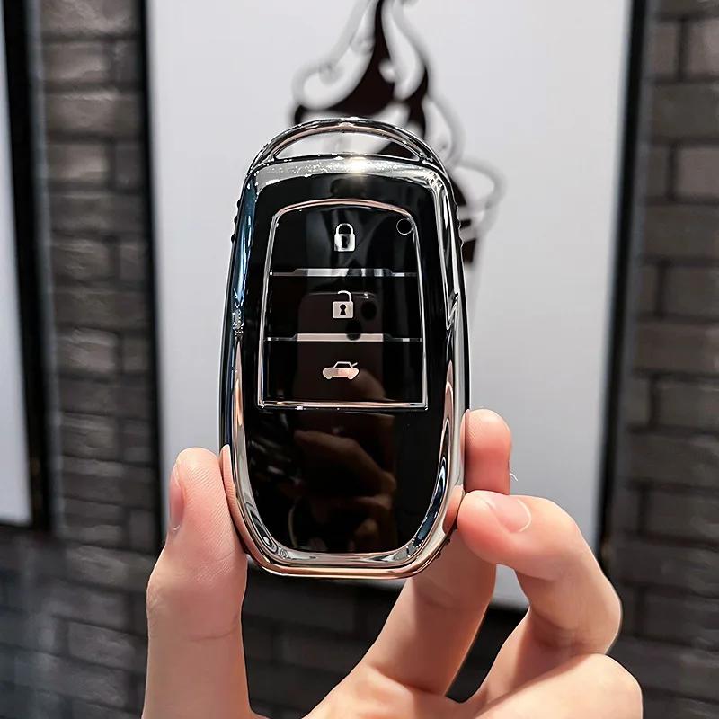 Car Fashion Remote Key Case Cover For Toyota Camry 70 RAV4 Corolla E210 CHR Land Cruiser Prado 150 Prius 50 Keychain Accessories