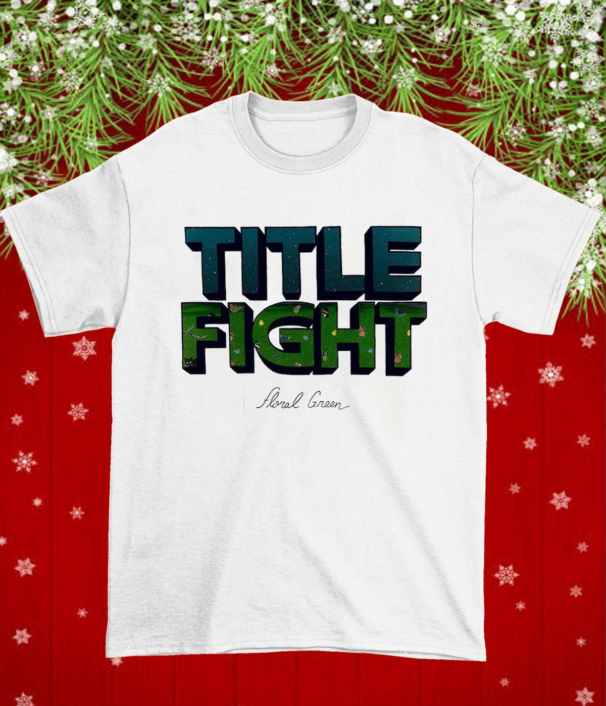 Title Fight Logo White Cotton T Shirt Christmas Full size S-5XL HL87 L