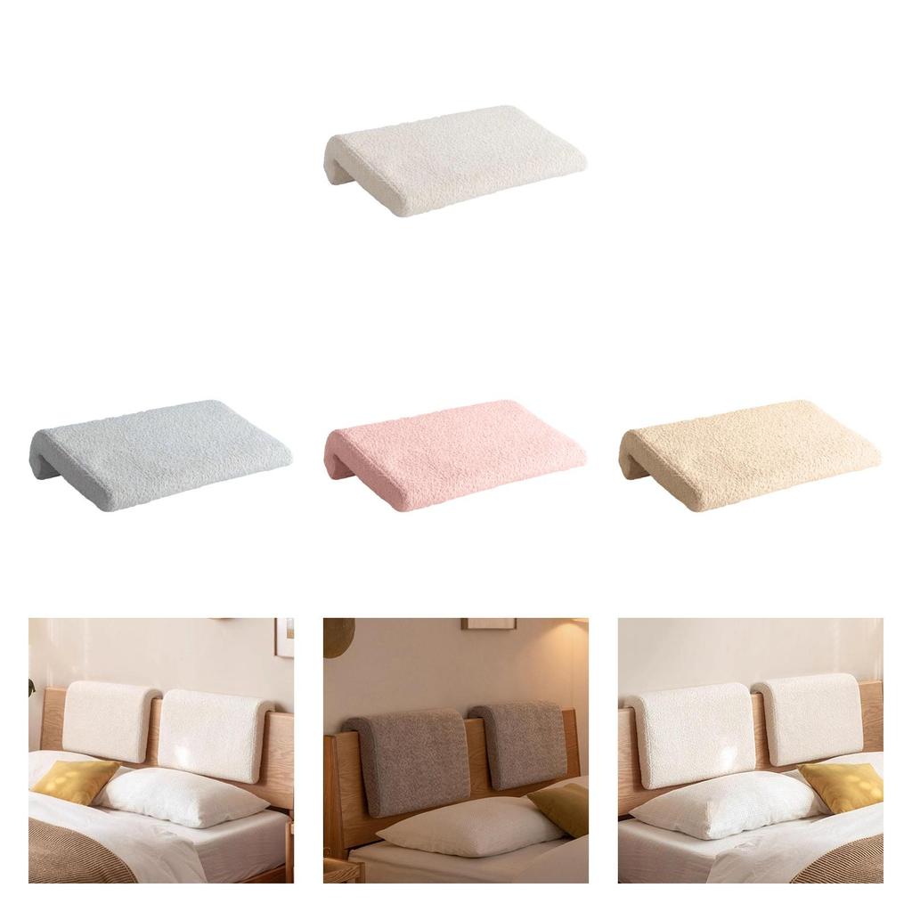 2Pcs Bed Headboard Pillow Reading Pillow with Removable Cover for Hardboard Headboard Headboard Cushion for Sitting In Bed Dorm