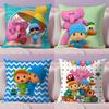 B-Boy-Girl-Pocoyo Cushion Cover Short Plush Double-Sided Printing Home Machine Washable In Warm Winter Pillow Case