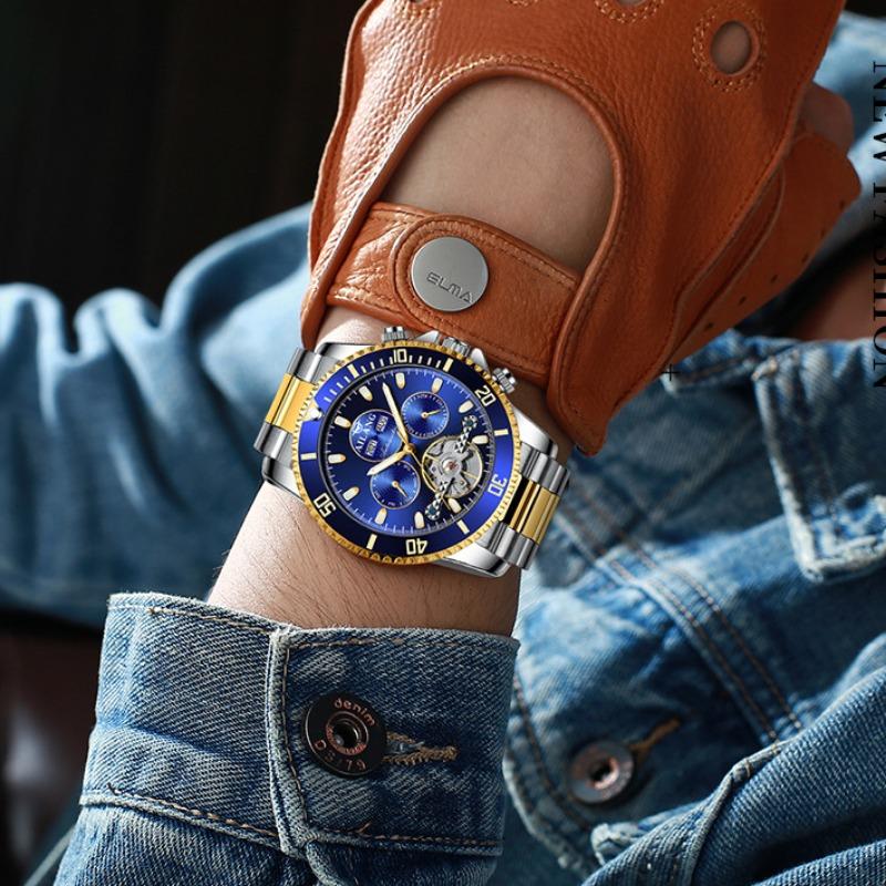 Nové hodinky AILANG Vodotěsné Multifunkční automatické mechanické hodinky Pánské hodinky Water Ghost