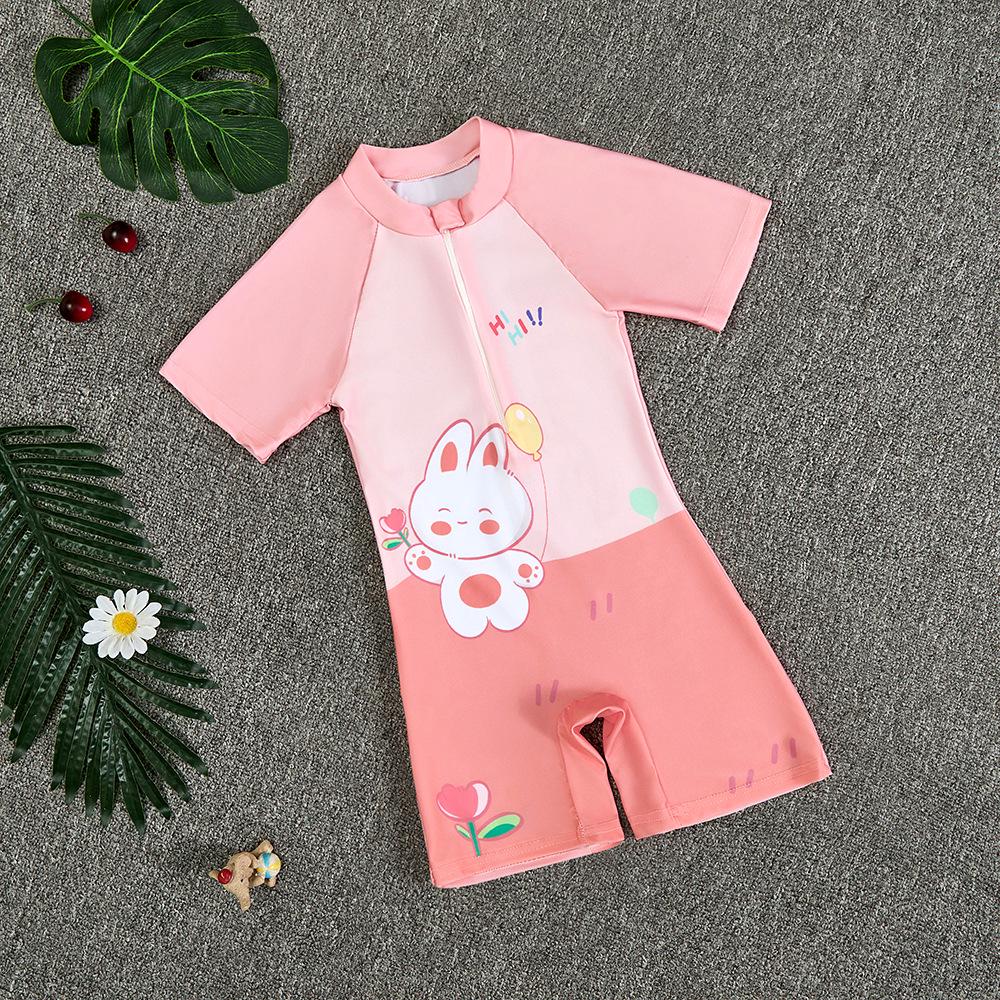2025 New Boys' One-Piece Swimsuit: Quick-Drying, Sun Protection for Toddlers to Big Kids