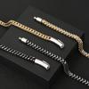 4mm Width Stainless Steel 68cm Whip Chain Cool Necklace Men Link Chain Biker Jewelry Accessories